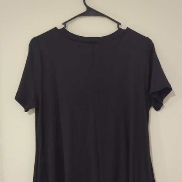 Black T Shirt Dress - Picture 5 of 6